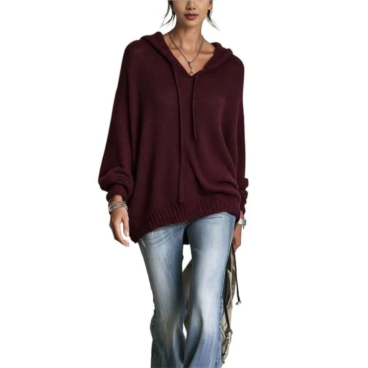 Ophelia Drawstring Hood Sweater