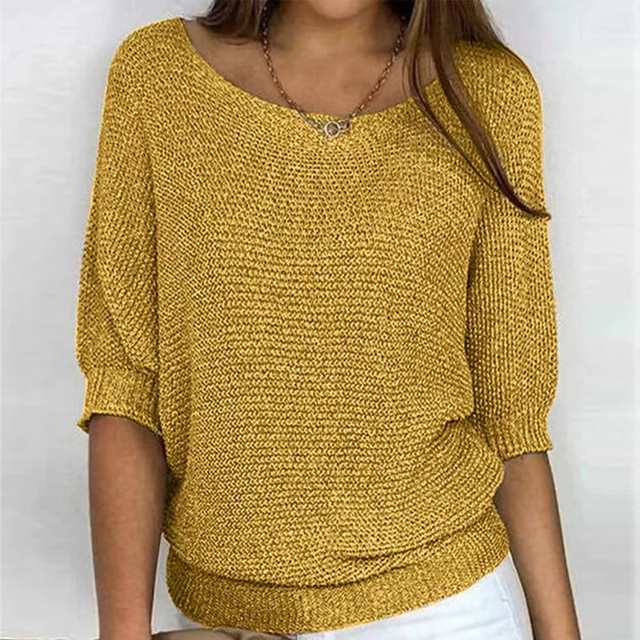 Bianca Ribbed Cuff Knit Top