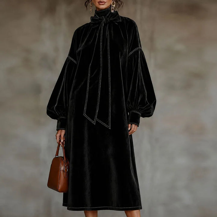 Cressida Bow Tie Maxi Dress