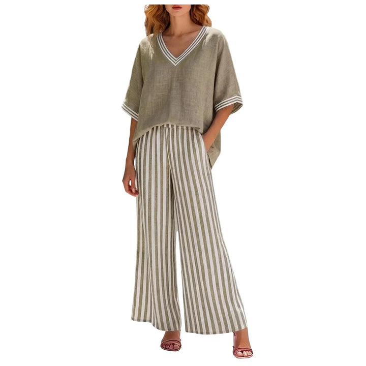 Julissa Striped Two Piece Set