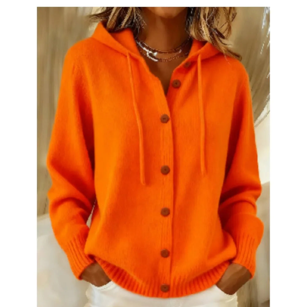 Genevieve Hooded Knit Cardigan