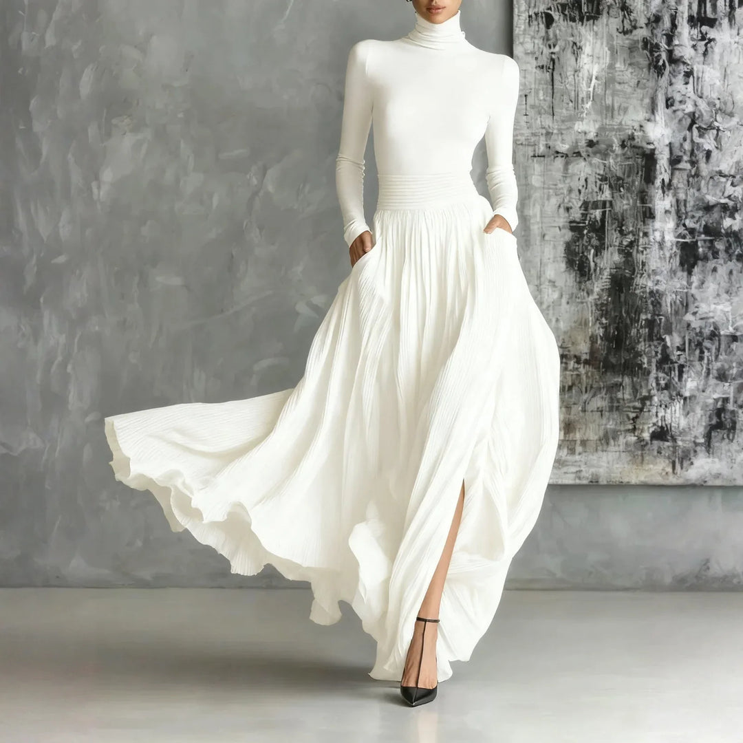 Aurelie Turtleneck Maxi Dress