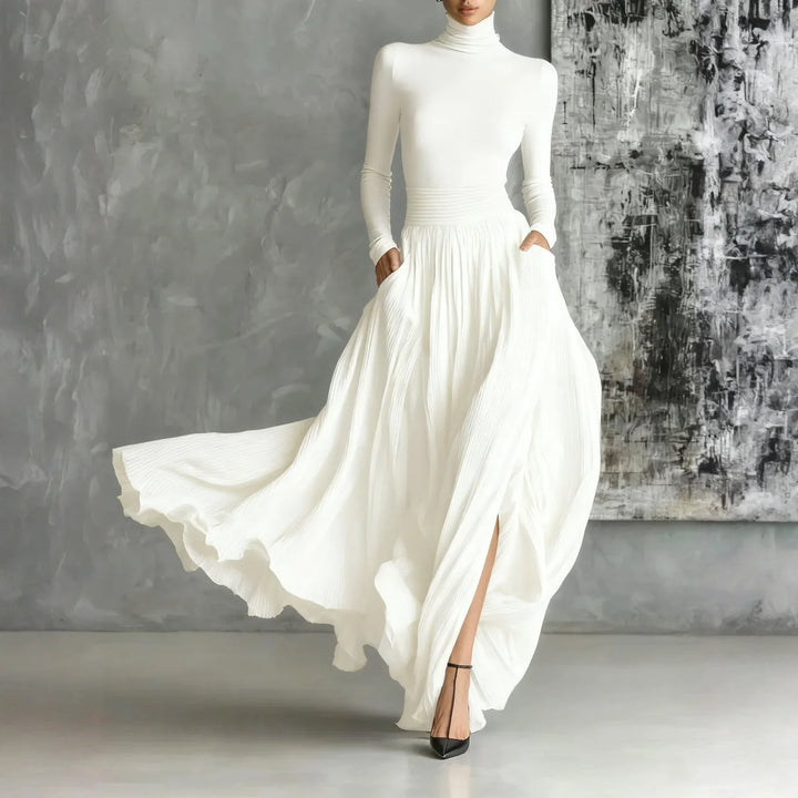 Aurelie Turtleneck Maxi Dress