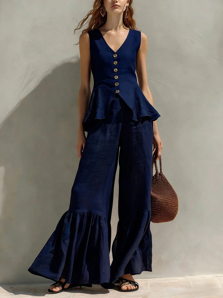 Aviana Ruffle Wide Leg Set