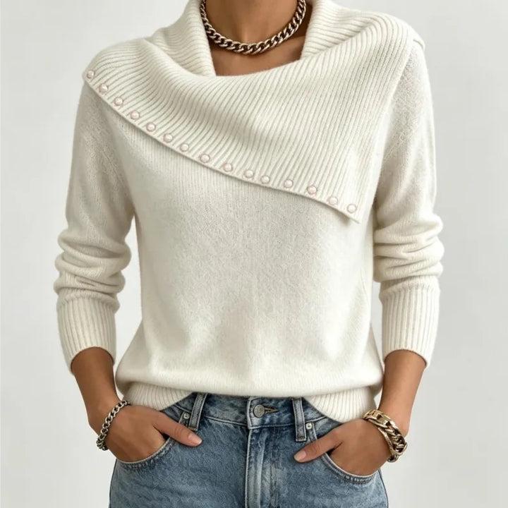 Amara Scarf Collar Sweater