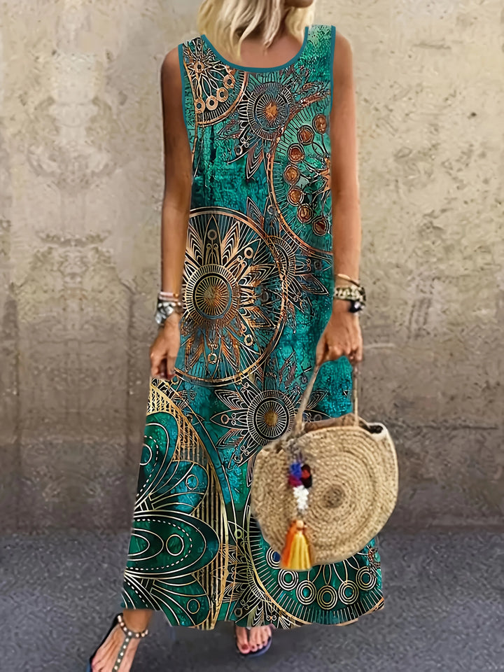 Madeline Boho Paisley Maxi Dress