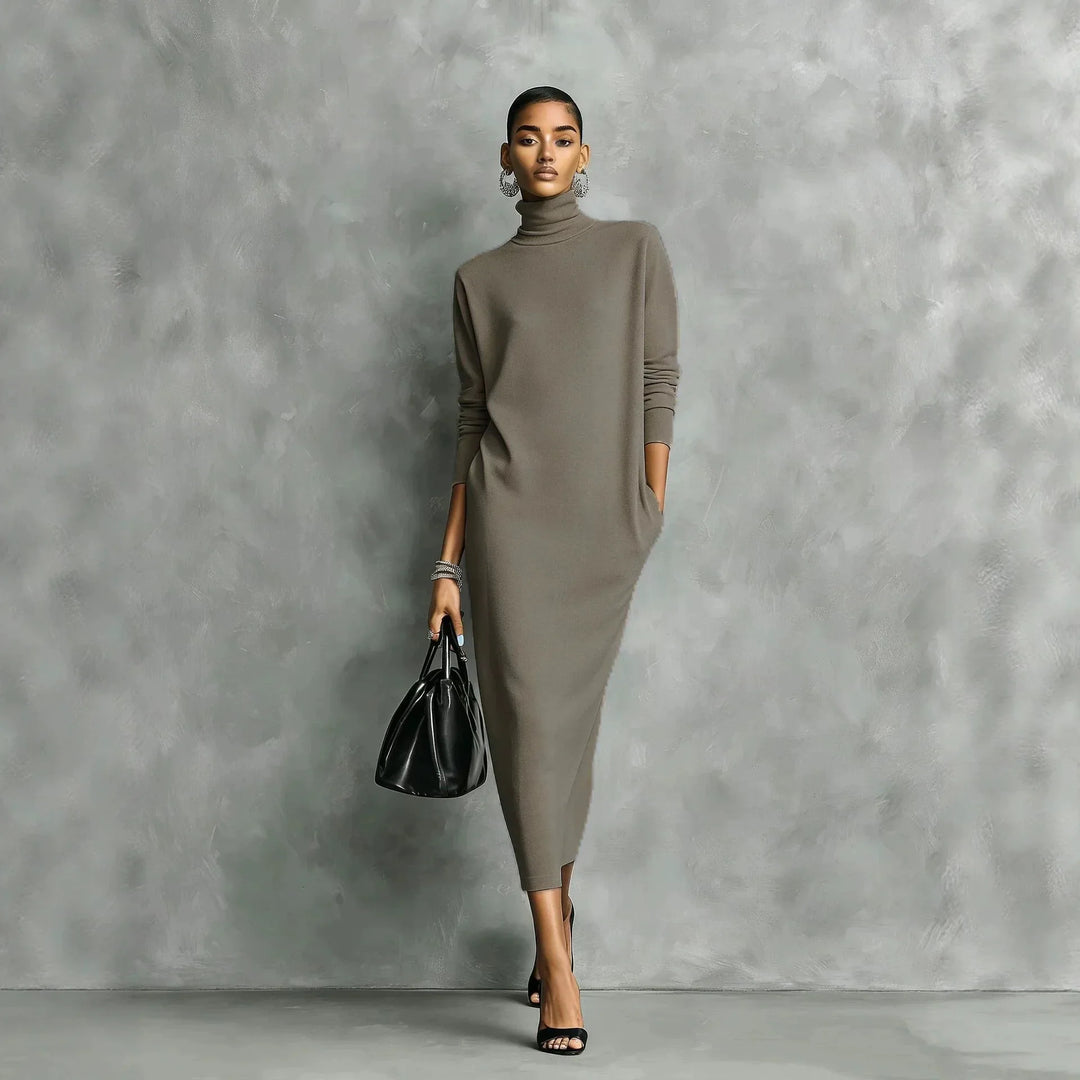 Soraya Relaxed Fit Turtleneck Dress