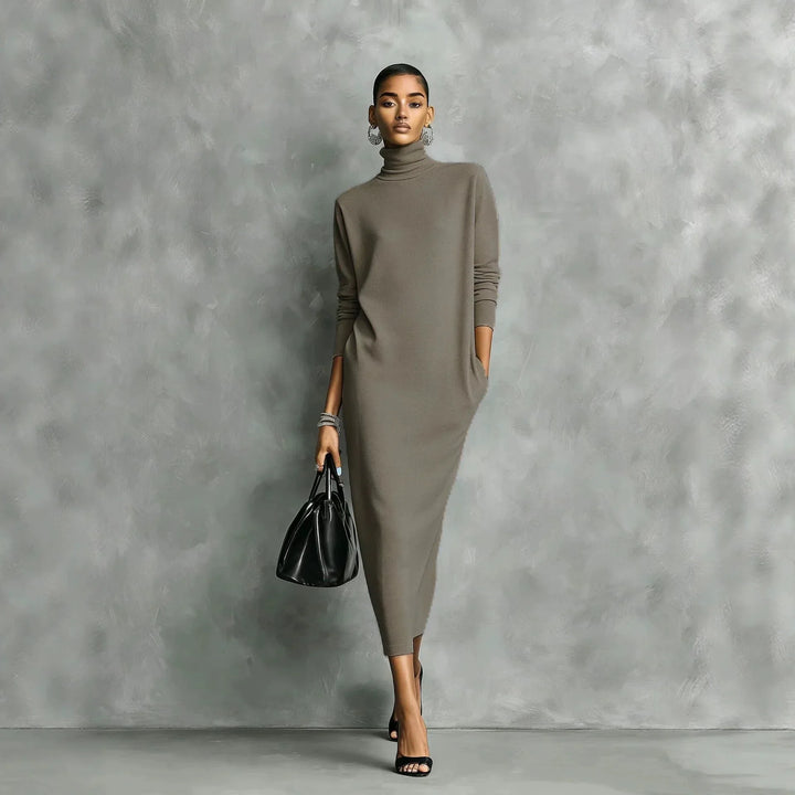 Soraya Relaxed Fit Turtleneck Dress