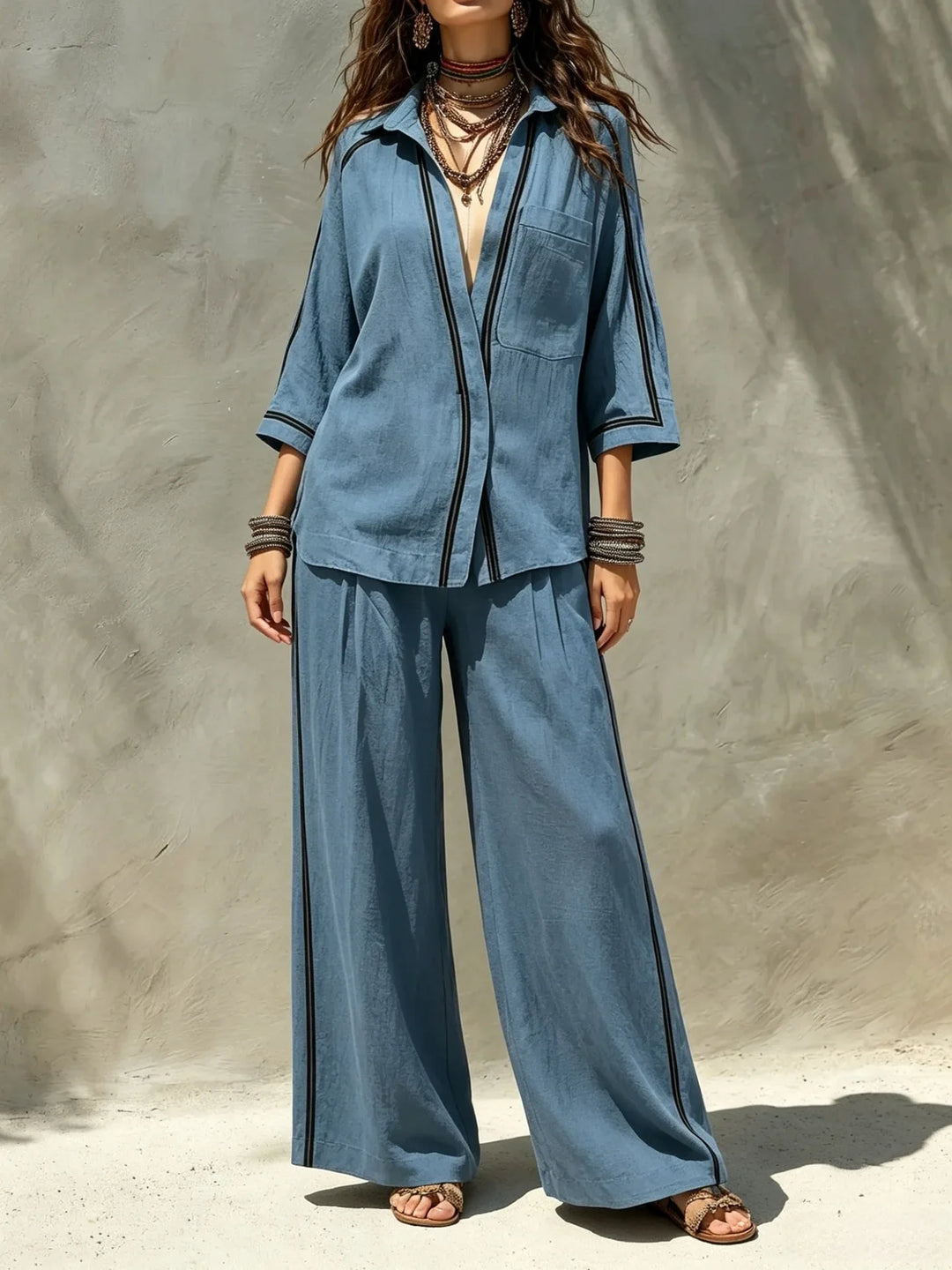 Elaina Casual Relaxed Co-Ord Set
