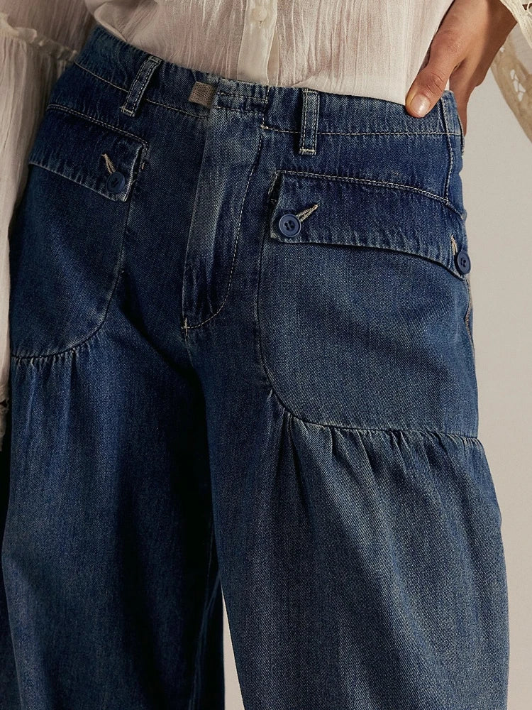 Wyonna Adjustable Cuff Denim Jeans