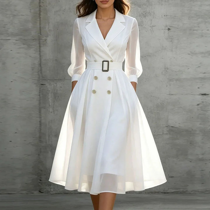 Nola Double Breasted Midi Dress