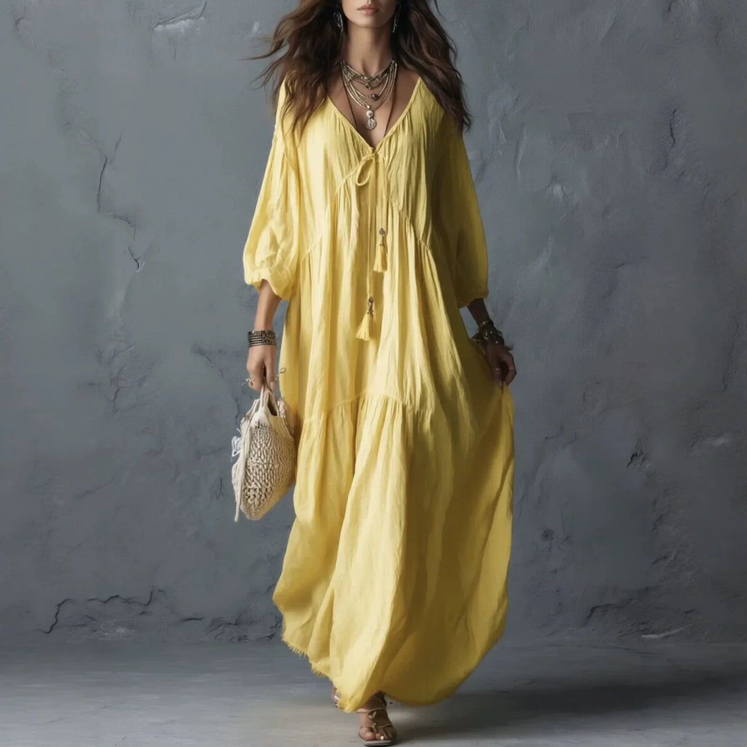 Tahlia Tassel Tie Maxi Dress