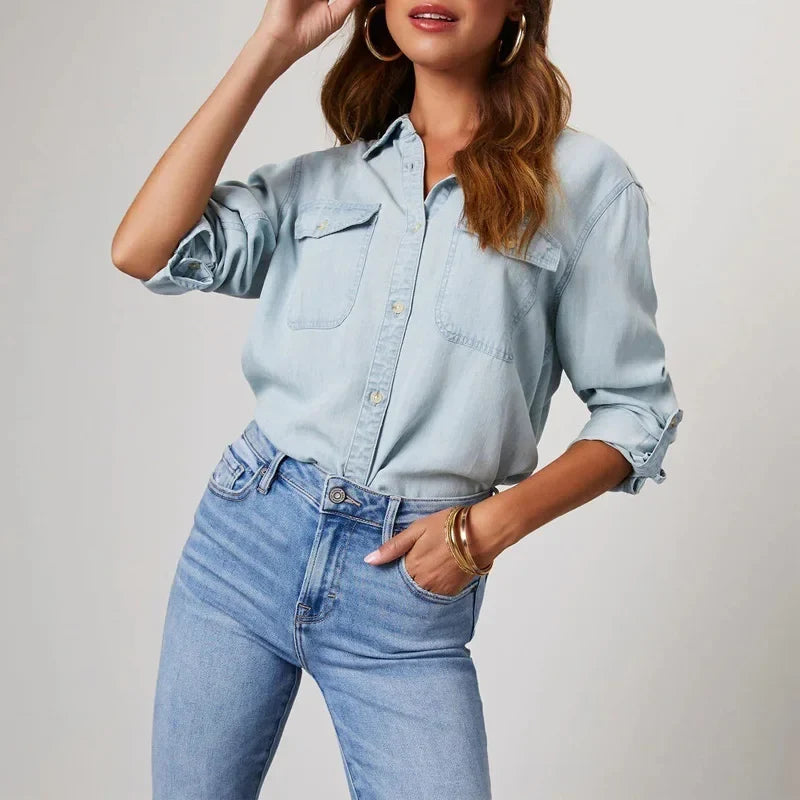 Sylvie Relaxed Denim Shirt
