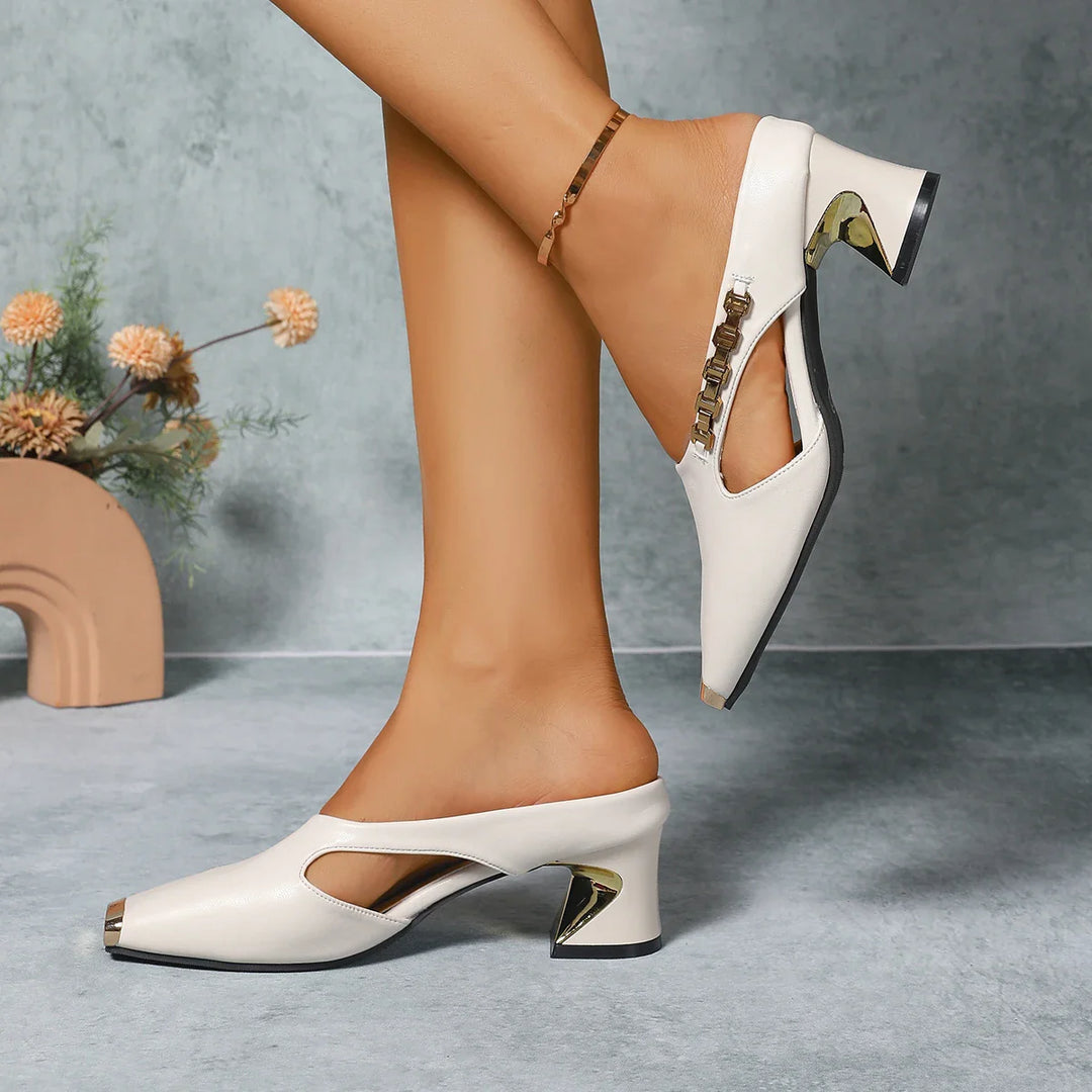 Solennea Slip On Heeled Sandals