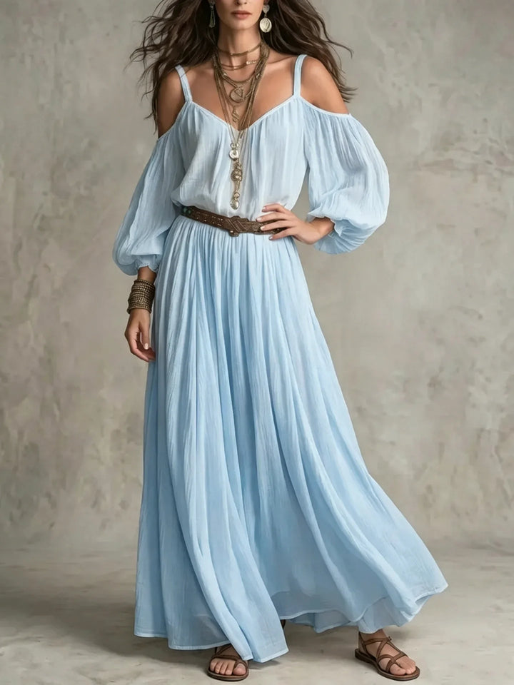 Zinnia Off Shoulder Maxi Dress