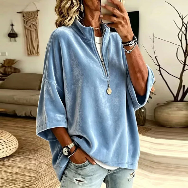 Jessa Soft Comfort Half Zip Pullover