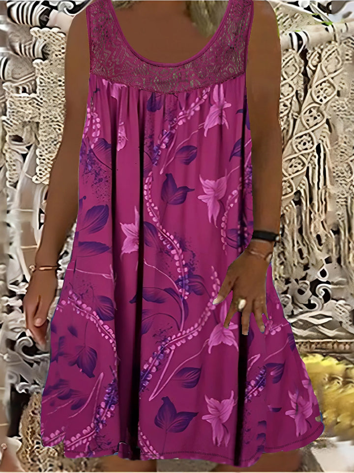 Orisse Casual Floral Midi Dress