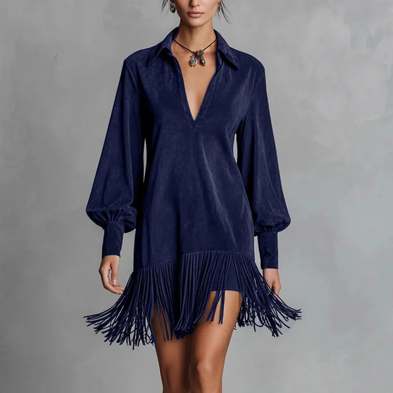 Jolene Relaxed Fit Tassel Dress