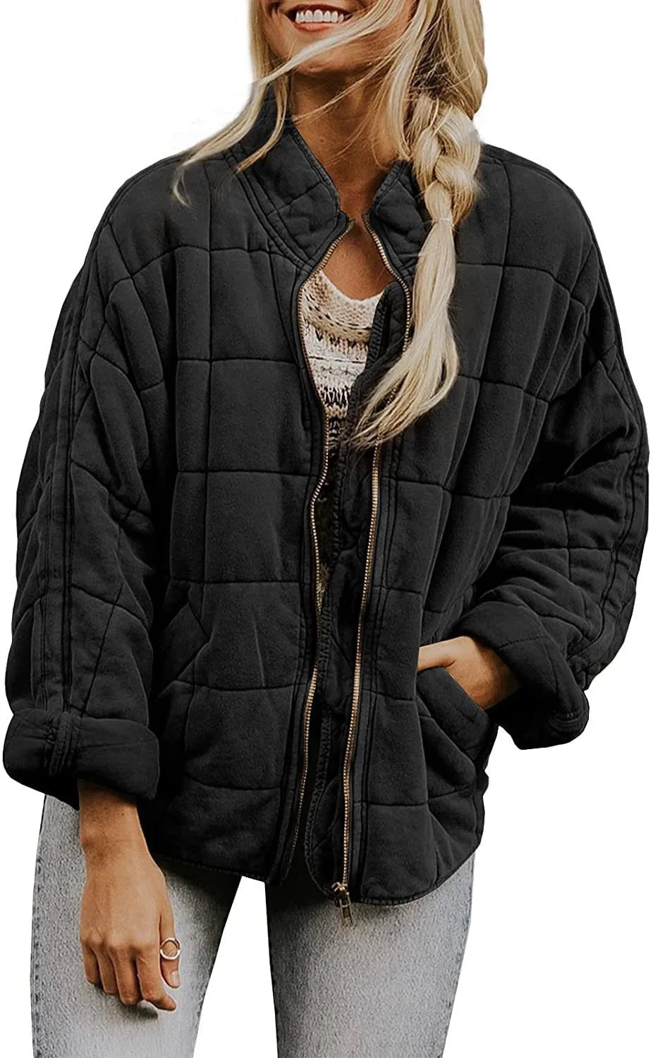 Amara Quilted Bomber Jacket