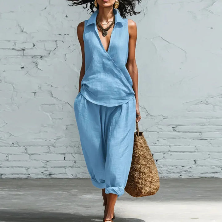 Verona Summer Linen Matching Set