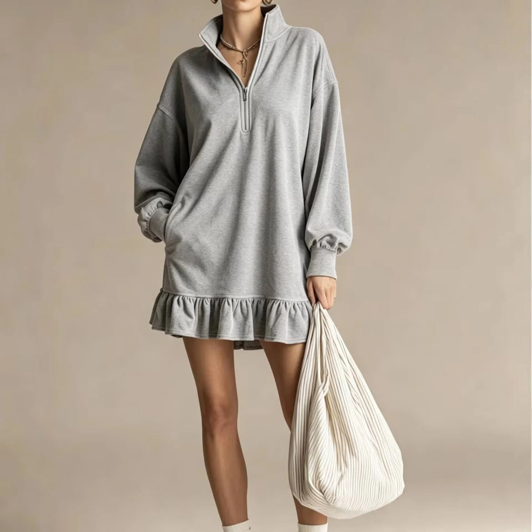 Karina Ruffle Hem Mini Dress