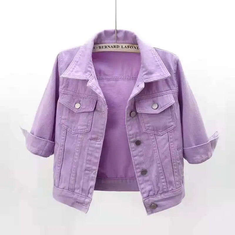 Josephine Cropped Denim Jacket