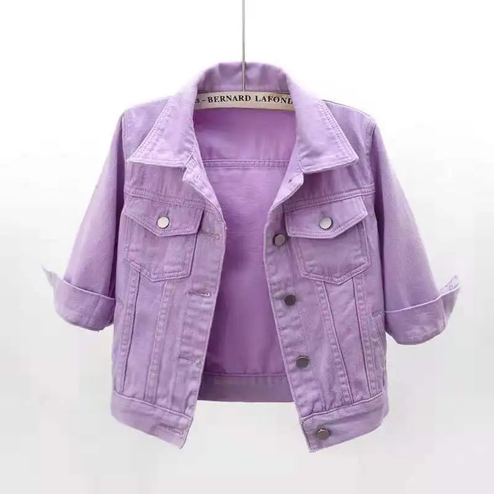 Josephine Cropped Denim Jacket