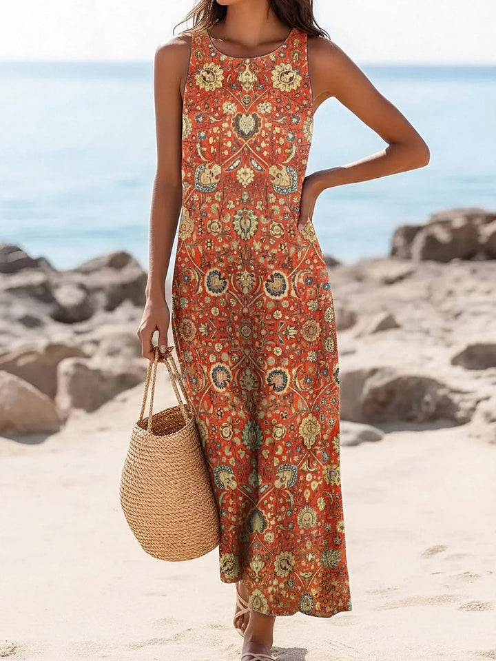 Madeline Boho Paisley Maxi Dress