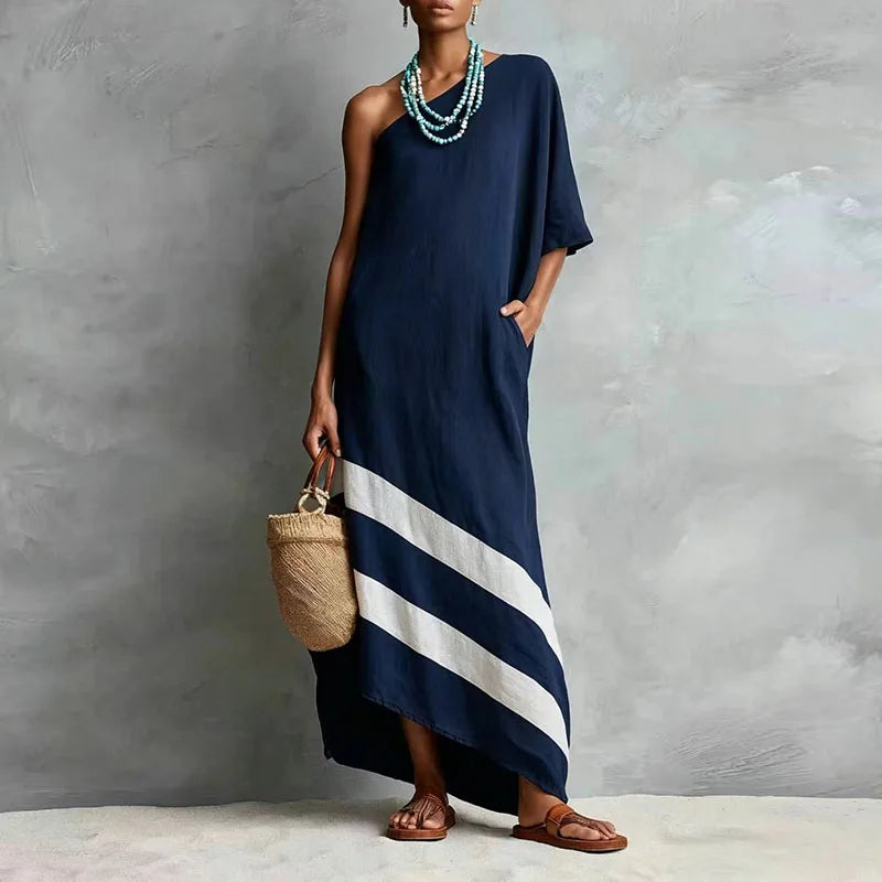 Sorina One Shoulder Maxi Dress