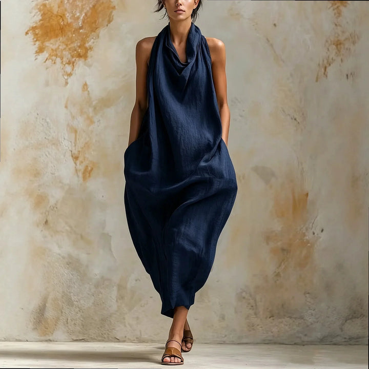 Auralie Cowl Neck Maxi Dress