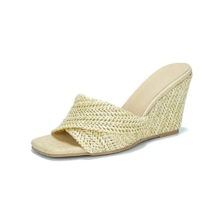 Valencia Raffia Platform Sandals