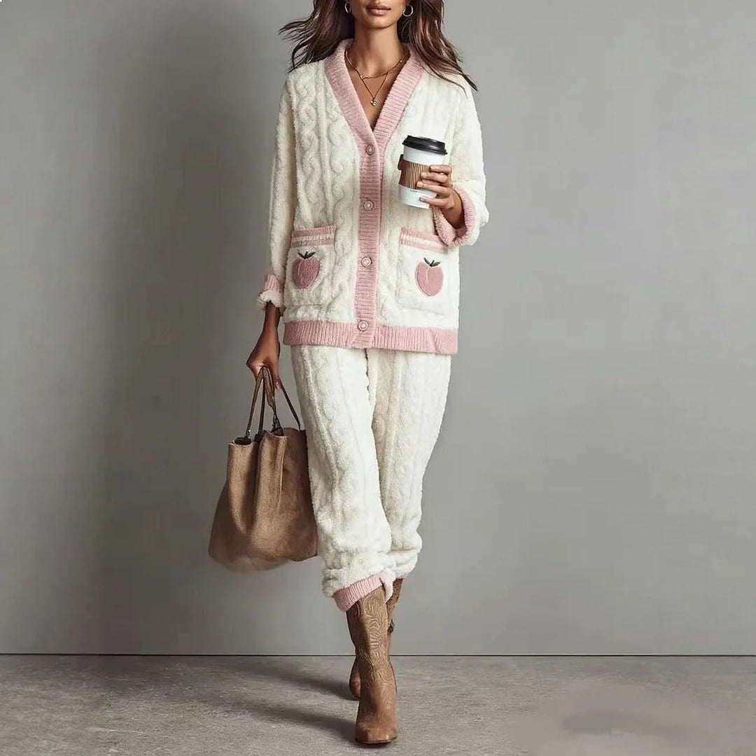 Odette Cable Knit Pajama Set