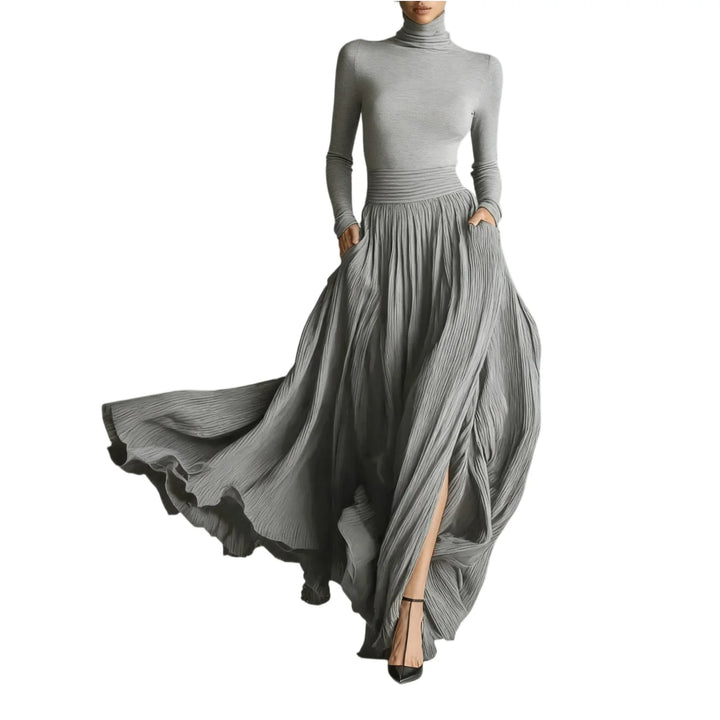 Aurelie Turtleneck Maxi Dress