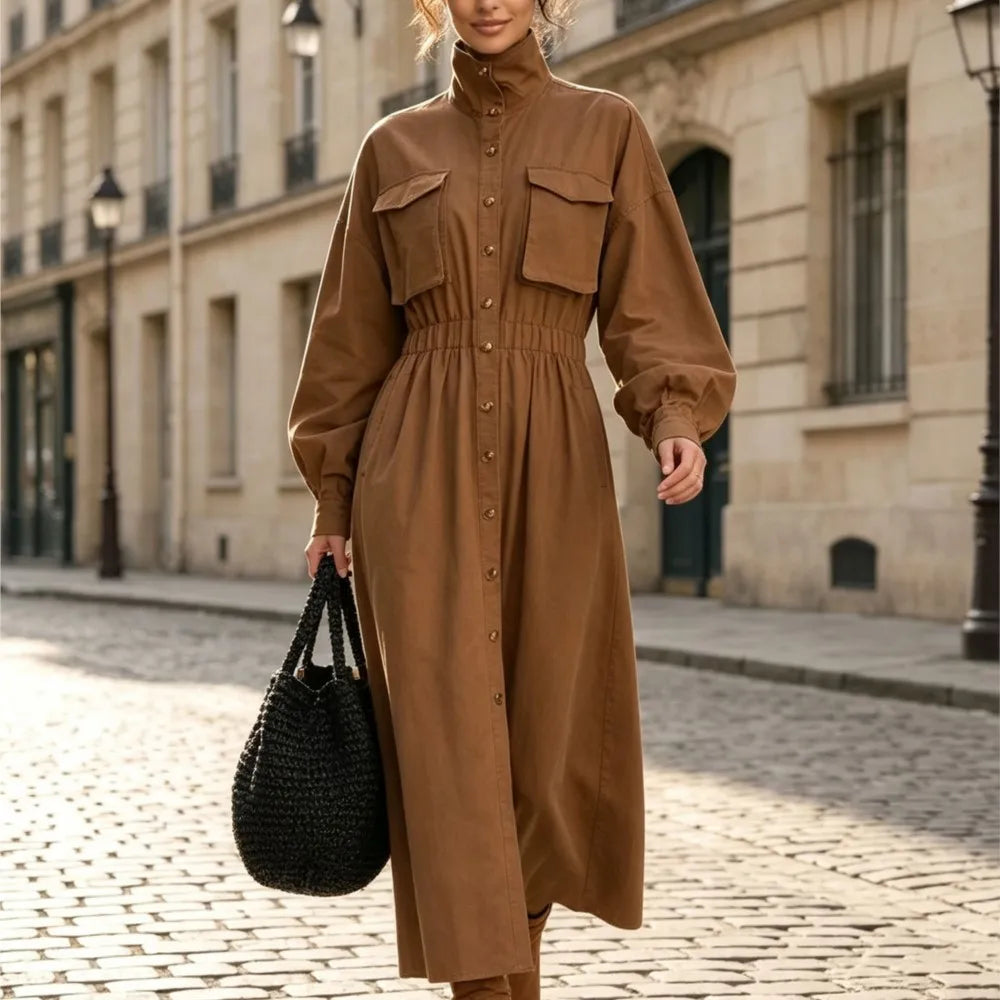 Harlow Flap Pocket Shirt Dress