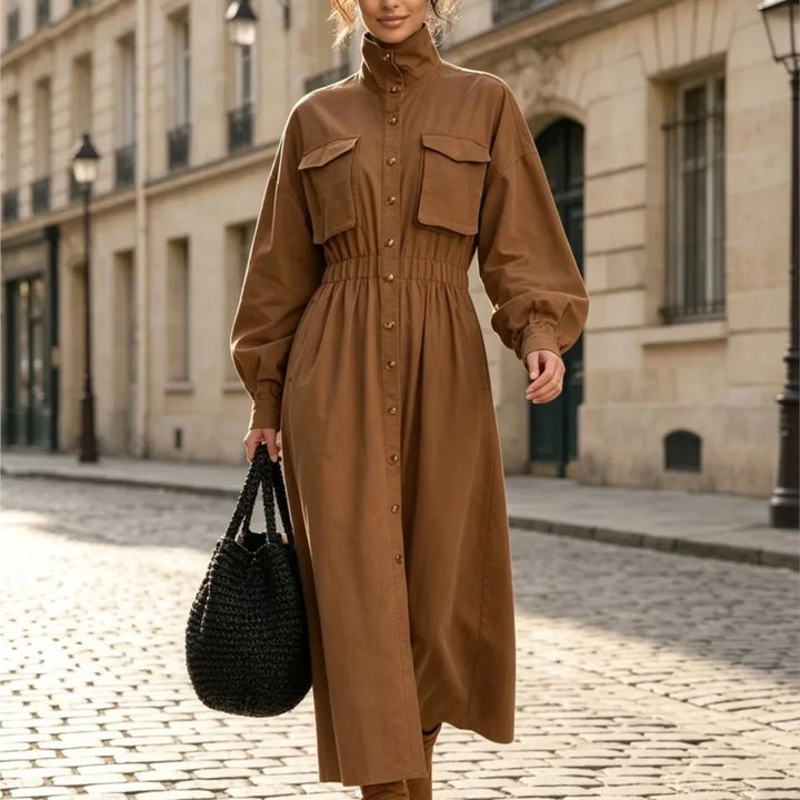 Harlow Flap Pocket Shirt Dress