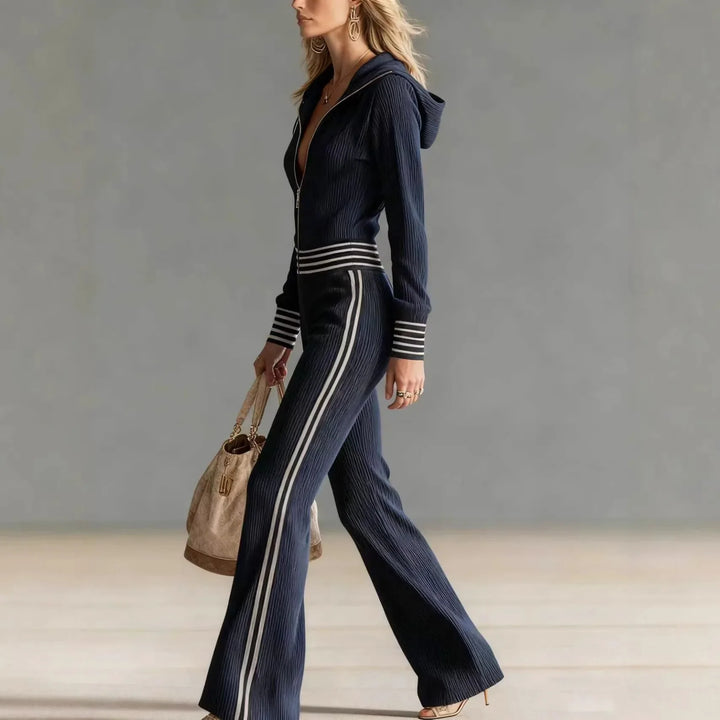 Sabina Activewear Ribbed Jumpsuit