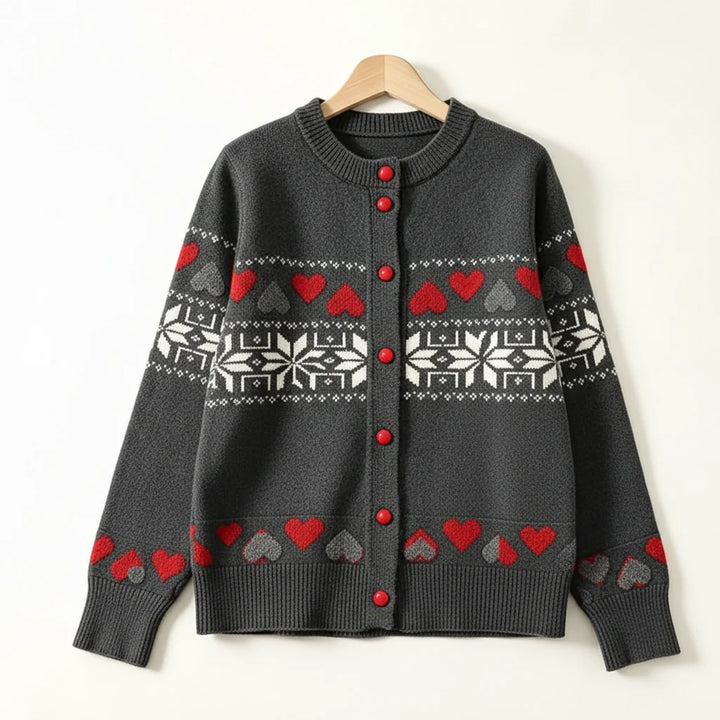 Eveline Jacquard Knit Cardigan