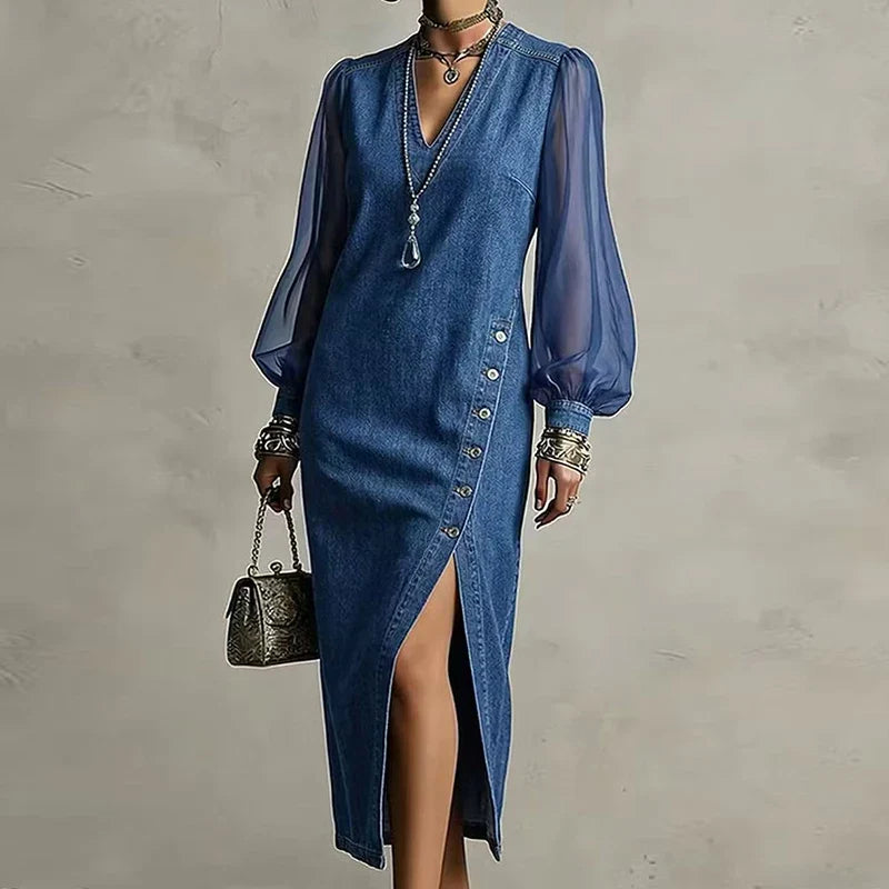 Danica Denim Maxi Dress