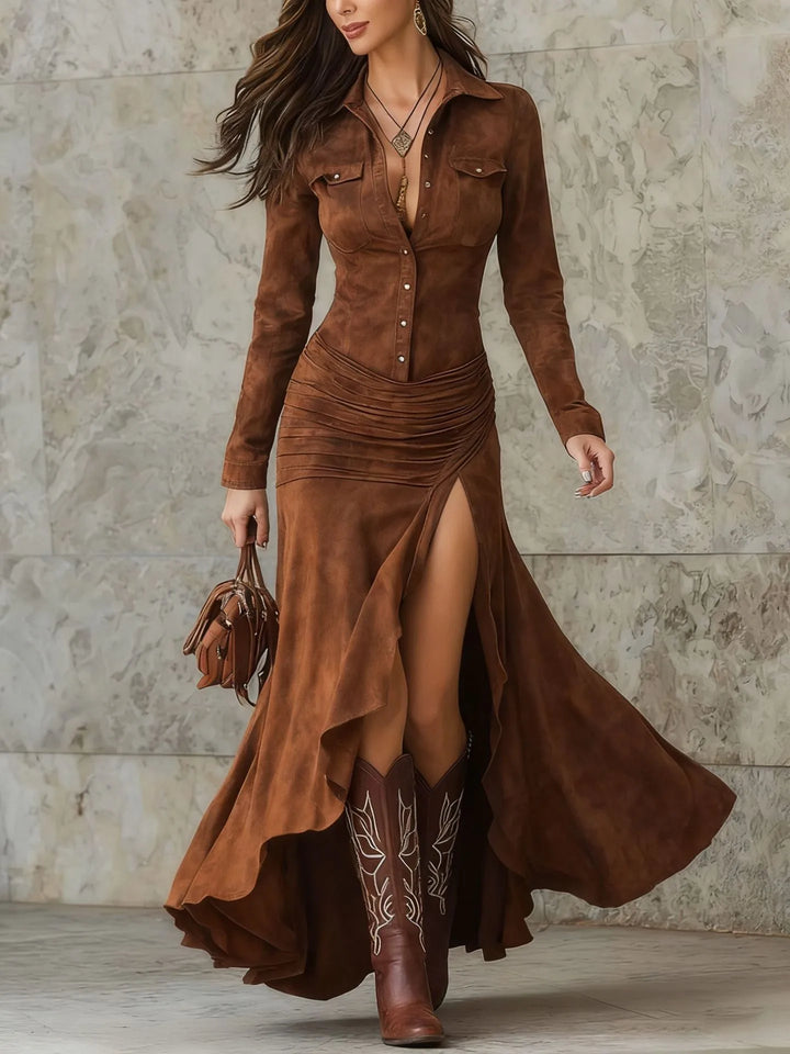 Sloane  Easy Movement Slit Dress