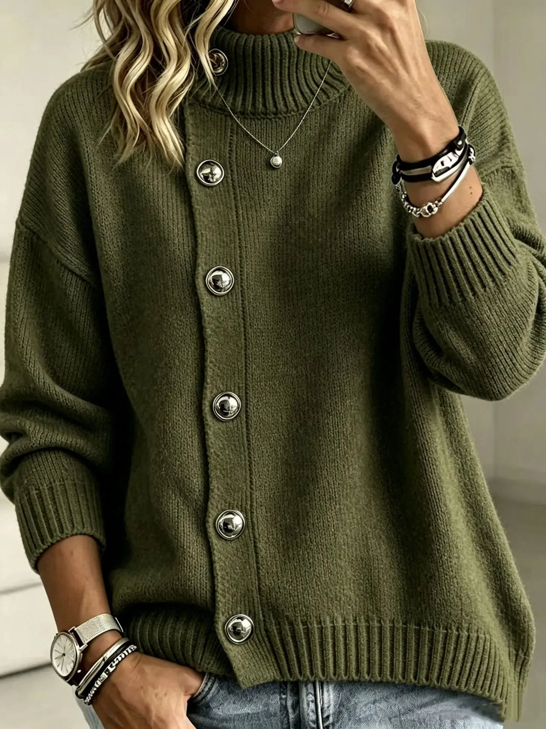 Marlowe Button Front Sweater