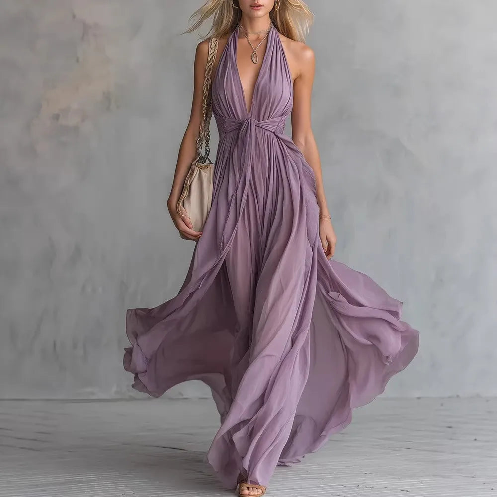 Cecilia Flowy Evening Dress