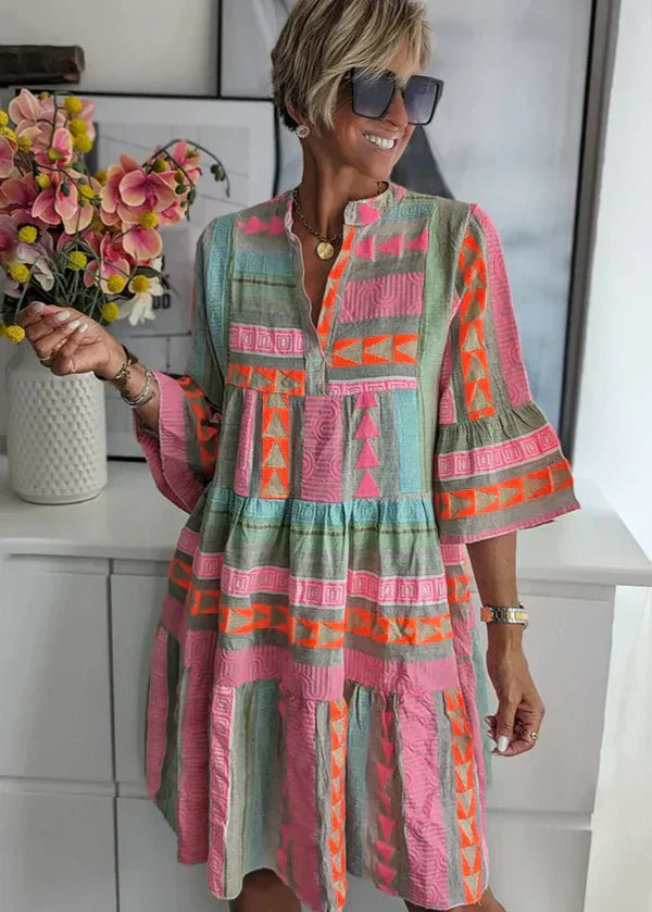 Violette Elegant V-Neck Summer Dress