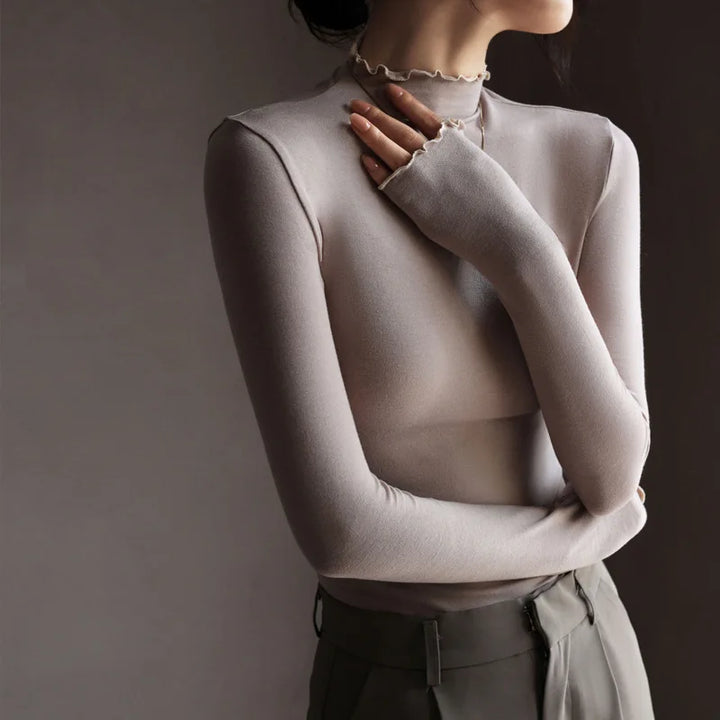 Nerissa Lettuce Edge Knit Top