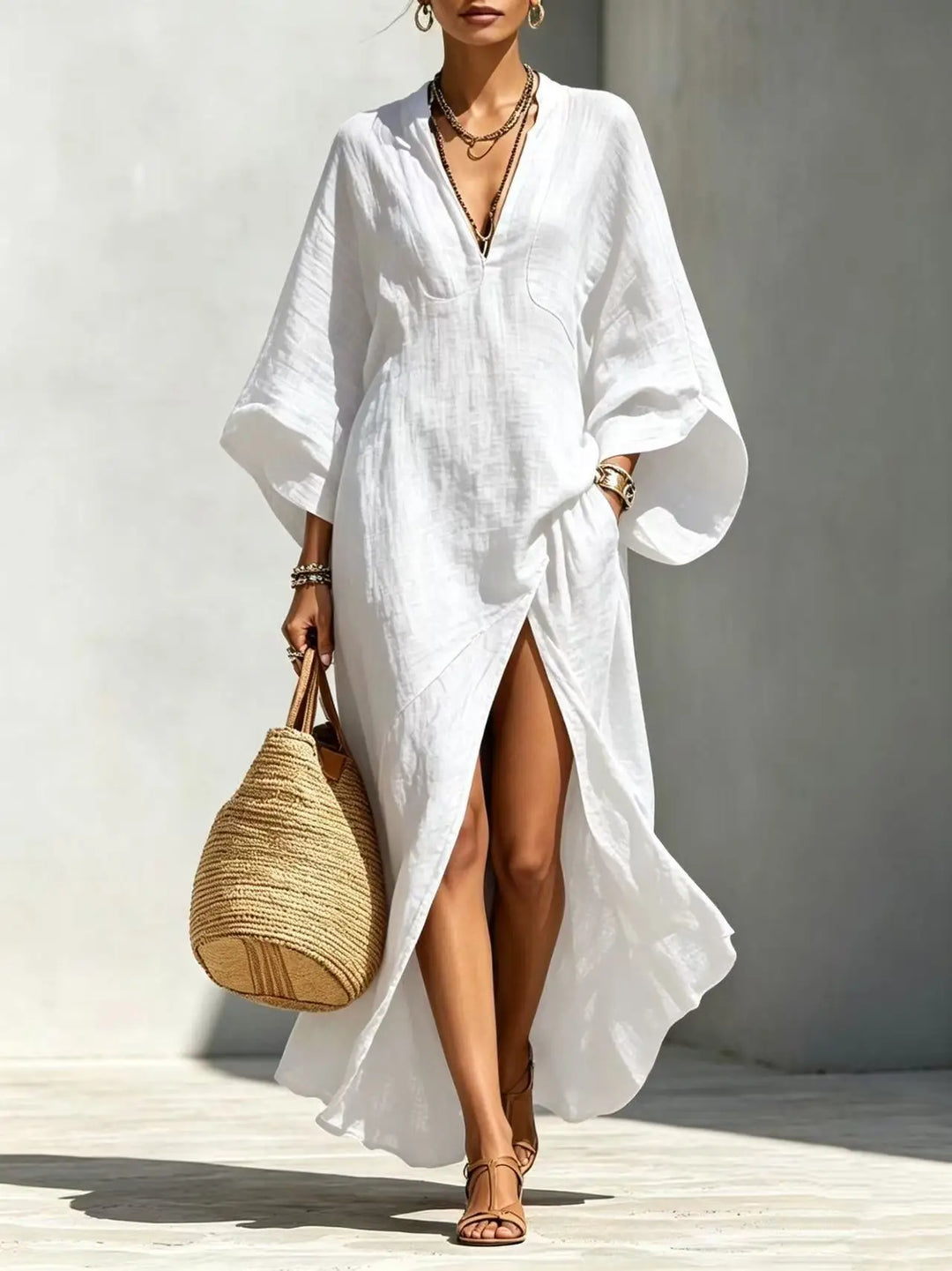 Sadona High Slit Boho Maxi Dress
