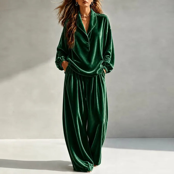 Laurel Velvet Wide Leg Set