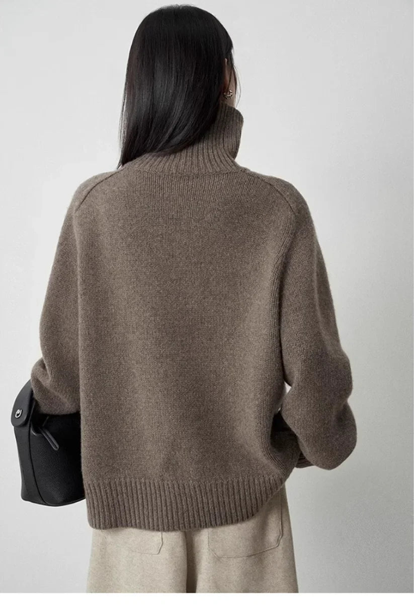 Linnea Turtleneck Wool Sweater