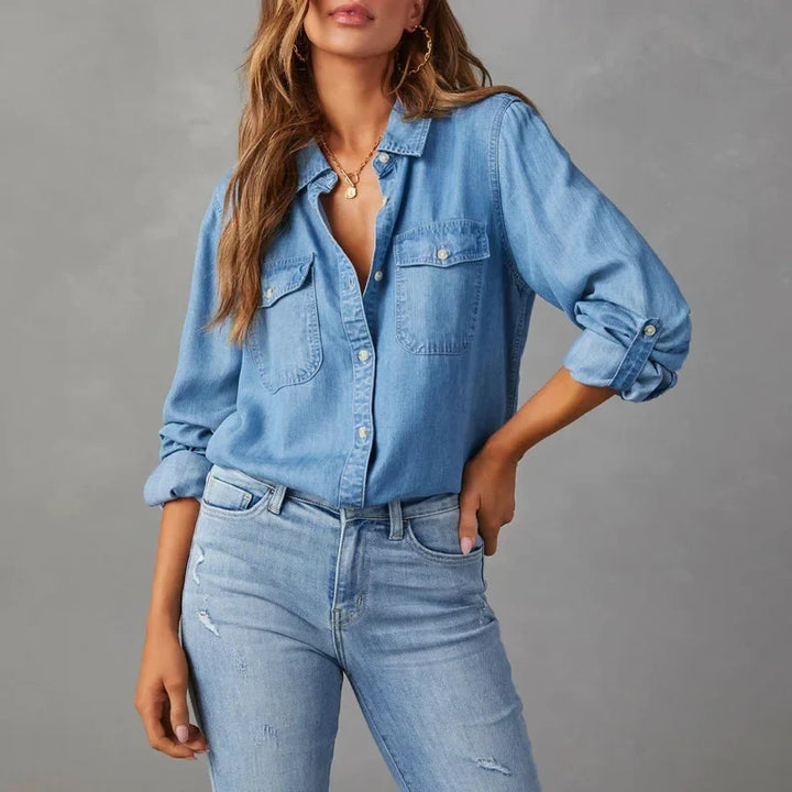 Sylvie Relaxed Denim Shirt