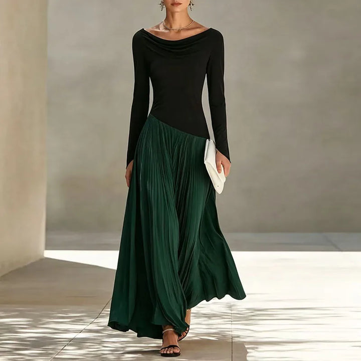 Mylene Flowing Draped Maxi Dress
