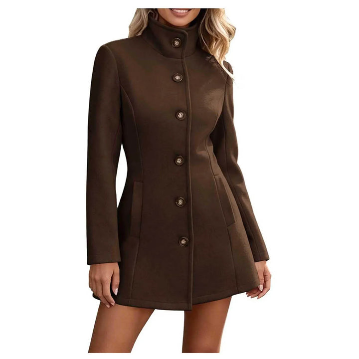 Marisette Stand Collar Peacoat