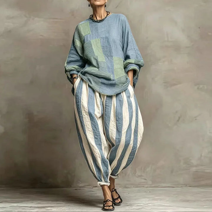 Cordelia Patchwork Two-Piece Set